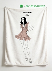Miumiu Throw Blankets